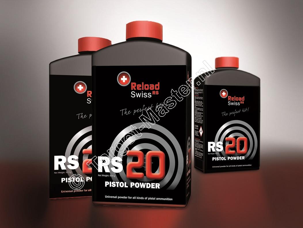 Reload Swiss RS20 Herlaadkruit inhoud 500 gram